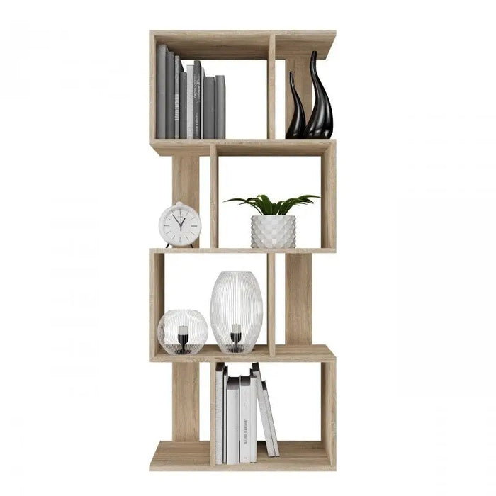 Bookcase FIESTA 4P 59.5x30x140 cm sonoma oak - Wooden shelvesRGA-DRE<<<ShelvesRGA<<<ActionPL