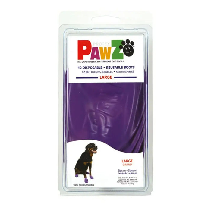 Boots Pawz Dog 12 Units Purple Size L - Домашни Животни<<<Дом Градина<<<BigBuy