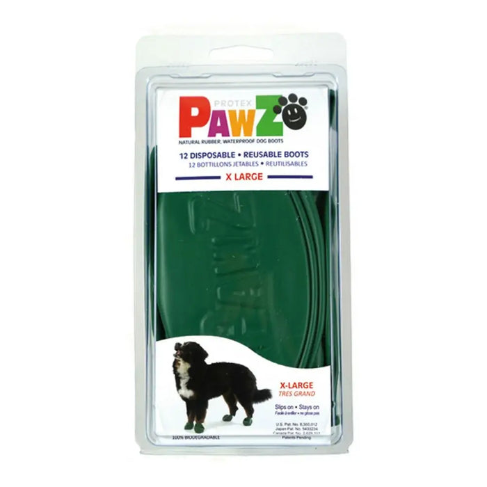 Boots Pawz Dog 12 Units Size XL Green - Домашни Животни<<<Дом Градина<<<BigBuy