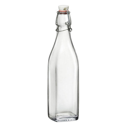 BOTTLE 1.00L-COLOR CAP BORMIOLI ROCCO SWING