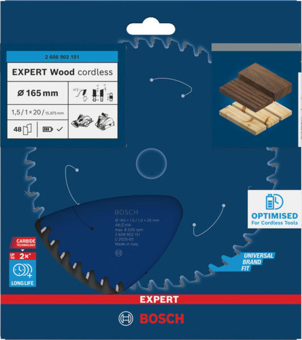 CIRCULAR DISC WOOD 165 MM BOSCH EXP
