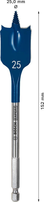 BOSCH EXP FLAT WOOD DRILL BIT 25 MM