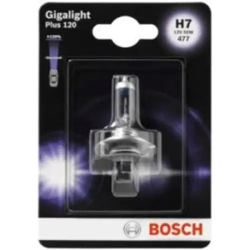 BOSCH GIGALIGHT PLUS 120% H7 3200K 55W 12V CARTON BLISTER 1 PCS - АВТОАКСЕСОАРИ<<<MaxCar