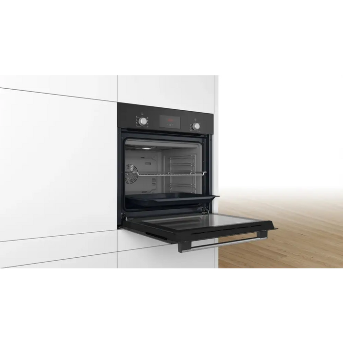 Bosch HBF153BB0 SER2 3D HotAir EcoClean Direct 66 l LED display with sinking buttons Energy efficiency A Black