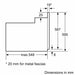 Bosch HBF153EB0 SER2 3D HotAir EcoClean Direct 66 l Telescopic guides on 1 level LED display with sinking buttons