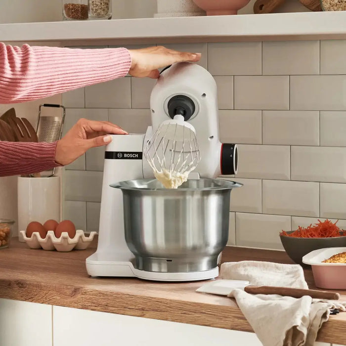 Bosch MUMS2EW40 Kitchen machine MUM Serie 2 700 W add. Meat mincer Plastic blender Citrus press White - Кухненски
