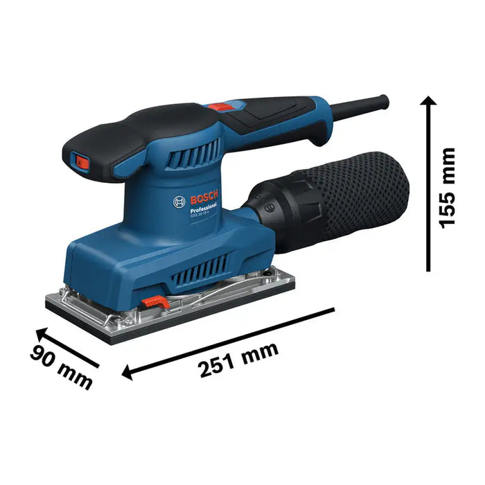 BOSCH PROFESSIONAL GSS 20-18 A 200 W VIBROSHIVER - Вибрационни шлайфмашини<<<Шлайф машини<<<Инструменти и