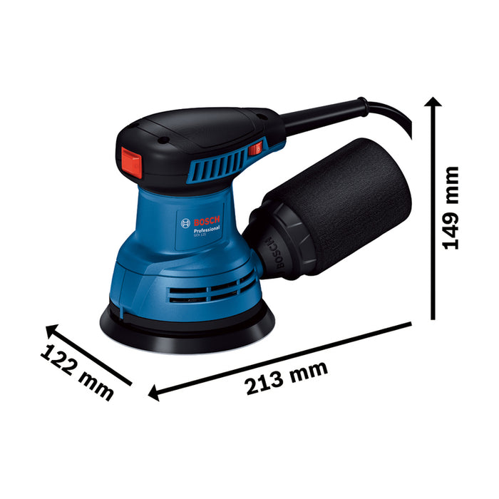 ECCENTER GRINDER BOSCH PROFESSIONAL GEX 125 125 mm, 290 W