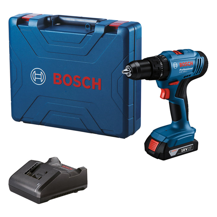 CORDLESS IMPACT DRILL BOSCH PROFESSIONAL GSB 183 Li 18 V, 56.00 nm, NUMBER OF BATTERIES 1, 2.00 Ah, SUITCASE