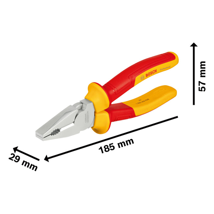 HIGH VOLTAGE COMBINATION PLIERS BOSCH PROFESSIONAL 180 MM