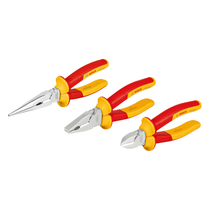SET OF HIGH VOLTAGE PLIERS BOSCH PROFESSIONAL 3 PIECES