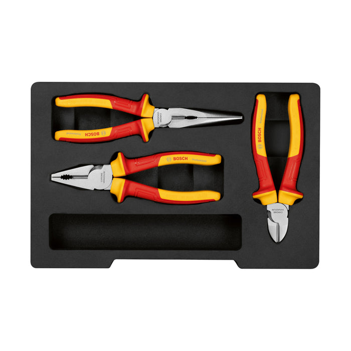 SET OF HIGH VOLTAGE PLIERS BOSCH PROFESSIONAL 3 PIECES