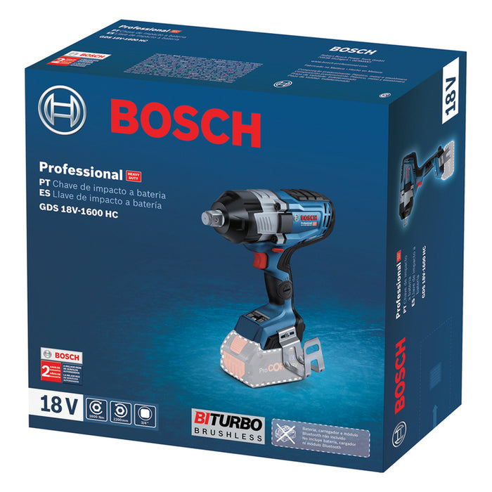 CORDLESS IMPACT DRIVER BOSCH PROFESSIONAL GDS 18V-1600 18 V, 1600.00 nm