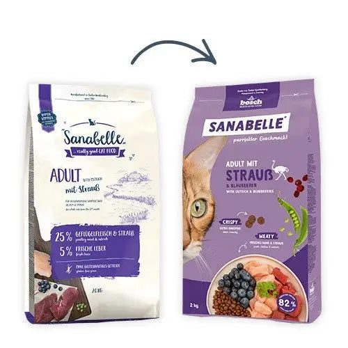 BOSCH Sanabelle Life Adult with ostrich & blueberries - dry cat food - 8kg - Dry foodDLK-KAS<<<For the catDLK<<<ActionPL