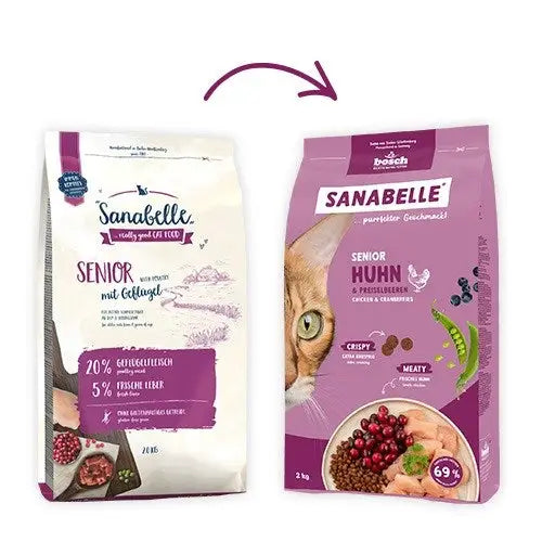 BOSCH Sanabelle Life Senior chicken & cranberries - dry cat food - 8kg - Dry foodDLK-KAS<<<For the catDLK<<<ActionPL