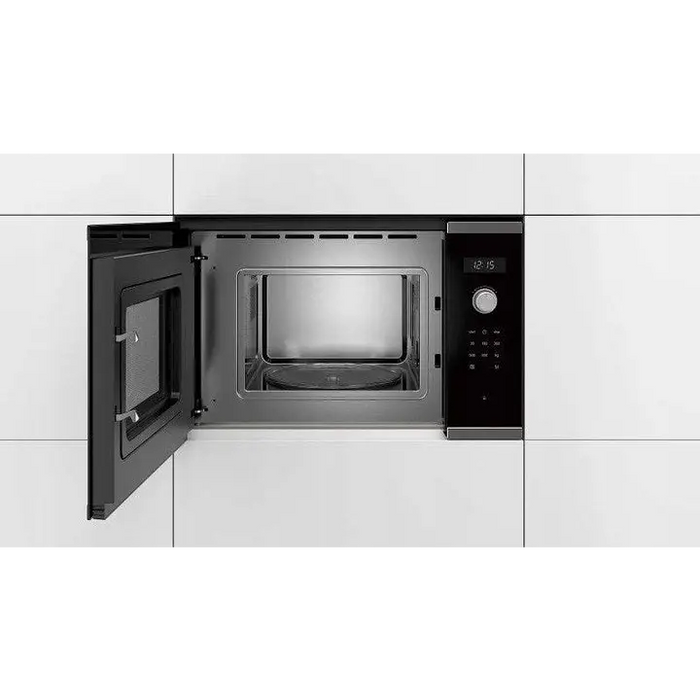 Bosch Serie 6 BFL524MS0 microwave Black Stainless steel Solo microwave Built-in 20 L 800 W - Built-in