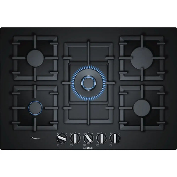 Bosch Serie 6 PPQ7A6B90 hob Black Built-in Gas 5 zone(s) - Built-in hot platesAGD-PGZ<<<Home Appliance