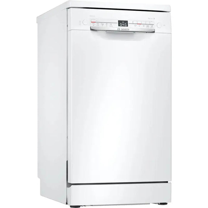 Bosch SPS2IKW10E SER2 Free-standing dishwasher 45cm F 9,5l 9ps 5p/4o 48dB(C) display Start delay 24h continuous white