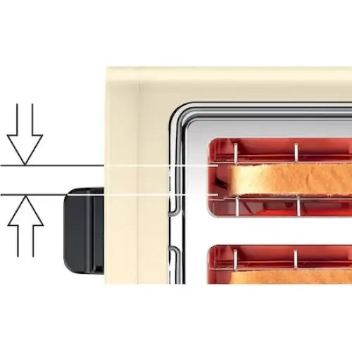 Bosch TAT4P427 Toaster DesignLine 820-970 W Auto power off Defrost and warm setting Lifting high Beige - Уреди за
