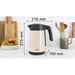 Bosch TWK7L467 Kettle 2000-2400 W 1.7 l Cup indicator Triple safety function Beige - Кухненски уреди<<<BOSCH дребна