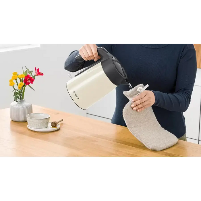 Bosch TWK7L467 Kettle 2000-2400 W 1.7 l Cup indicator Triple safety function Beige - Кухненски уреди<<<BOSCH дребна