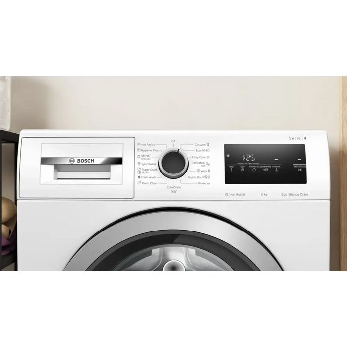 Bosch WAN28164BY SER4 Washing machine 8kg A 1400rpm 51/72dB(A) Iron Assist waveDrum 65l 6 options Sportswear
