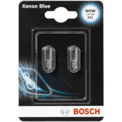 BOSCH XENON BLUE W5W 4200K 5W 12V CARTON BLISTER X2 PCS - КРУШКИ И СВЕТЛИНИ<<<MaxCar