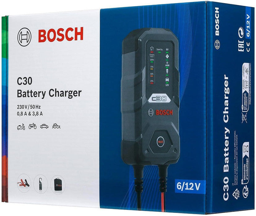 BOSCH C30 6/12V 3.8A Зарядно устройство