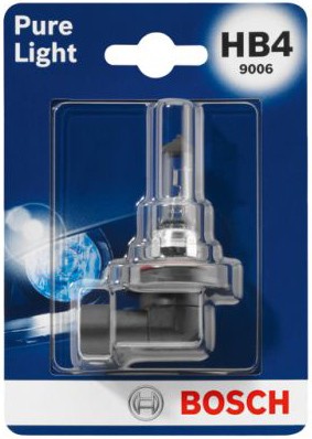 BOSCH PURE LIGHT HB4 4000K 55W 12V CARTON BLISTER 1 PCS