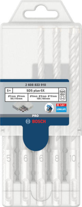 DRILL BIT SET SDS PLUS-5X 5PCS BOSCH