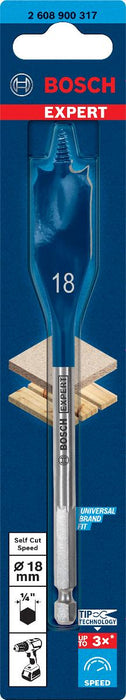 BOSCH FLAT DRILL BIT 18X100X152