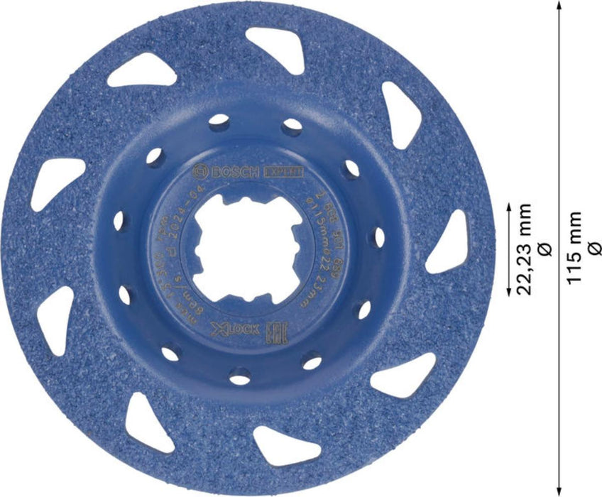SANDING DISC 115MM X-LOCK BOSCH
