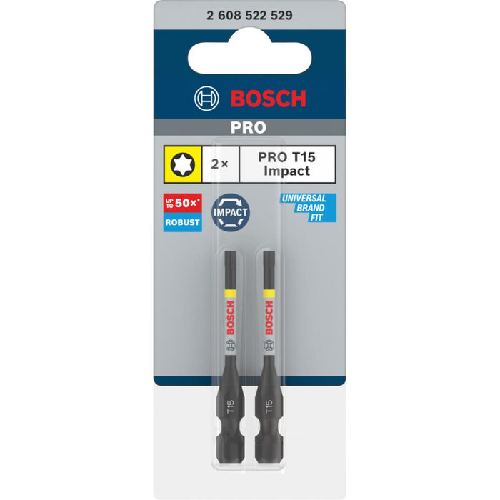 IMPACT BITS SET T15 2PCS BOSCH
