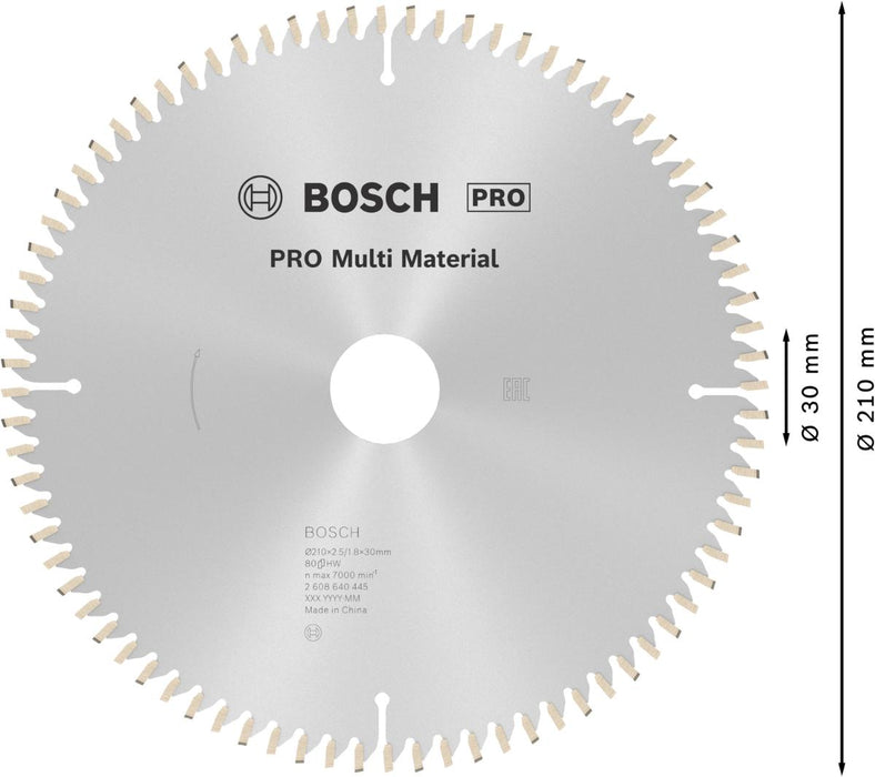 CIRCULAR DISC MULTI 210MM BOSCH