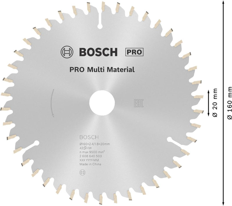 CIRCULAR BLADES MULTI 160MM BOSCH