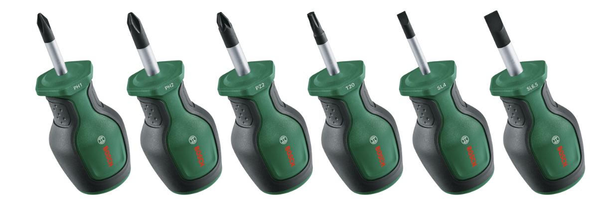 Screwdriver Set BOSCH PH/PZ/TX/Flat S2 pH