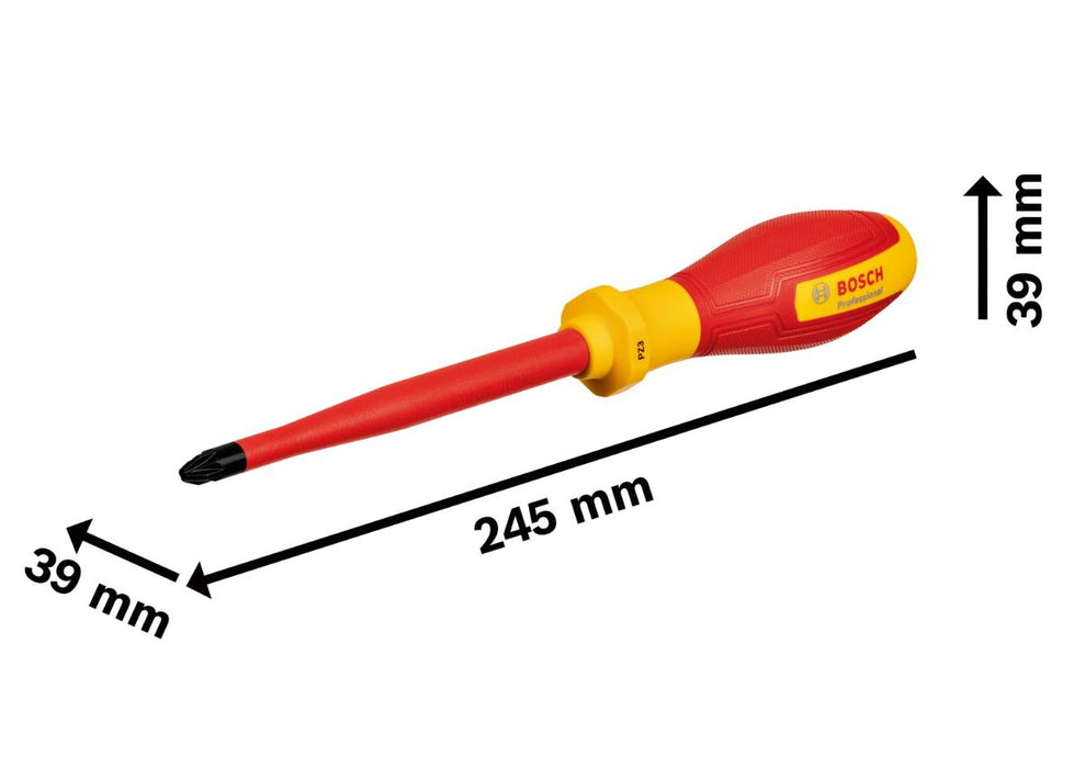SCREWDRIVER CROSS-HEAD 1000V PZ 3X125 BOSCH