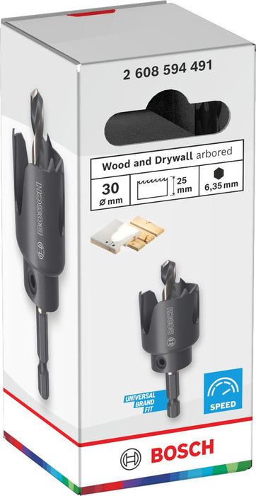 BOSCH WOOD & DRYWALL DRILL 30MM