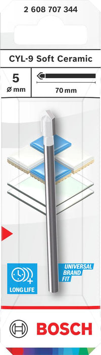BOSCH DRILL BIT CYL-9 SOFT CERAMIC 5 MM