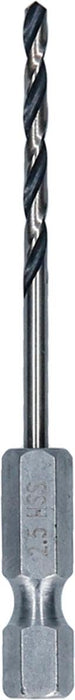 BOSCH METAL DRILL HEX 1 PC. 2.5 MM