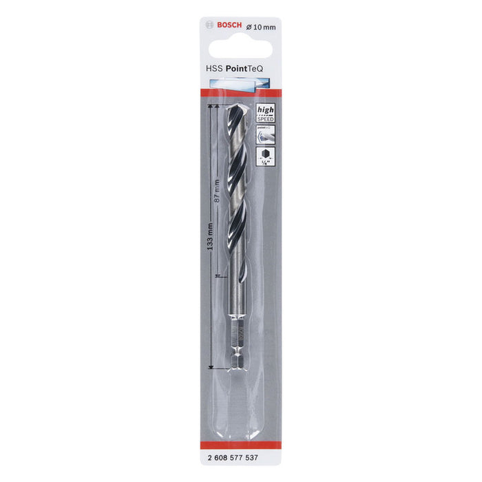 DRILL FOR METAL BOSCH POINT TEQ HEX