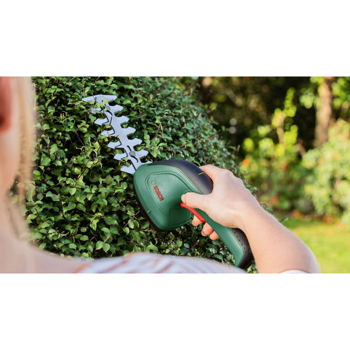 BATTERY GRASS AND SHRUB SHEARS BOSCH EASYSHEAR 3.6 V, 1.50 Ah, WORKING WIDTH WITH SHRUB BLADE 120 mm, WORKING WIDTH WITH GRASS BLADE 80 mm
