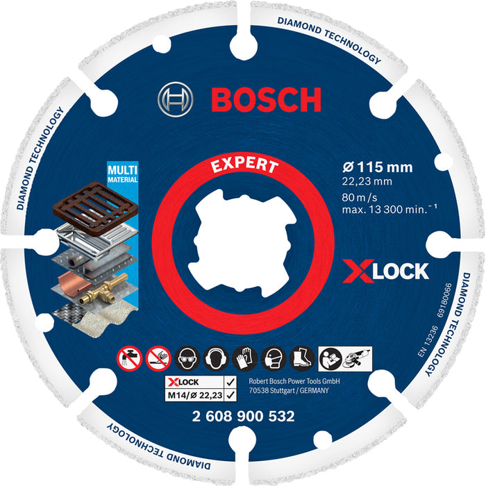 DIAMOND DISC FOR METAL BOSCH 115x22.23
