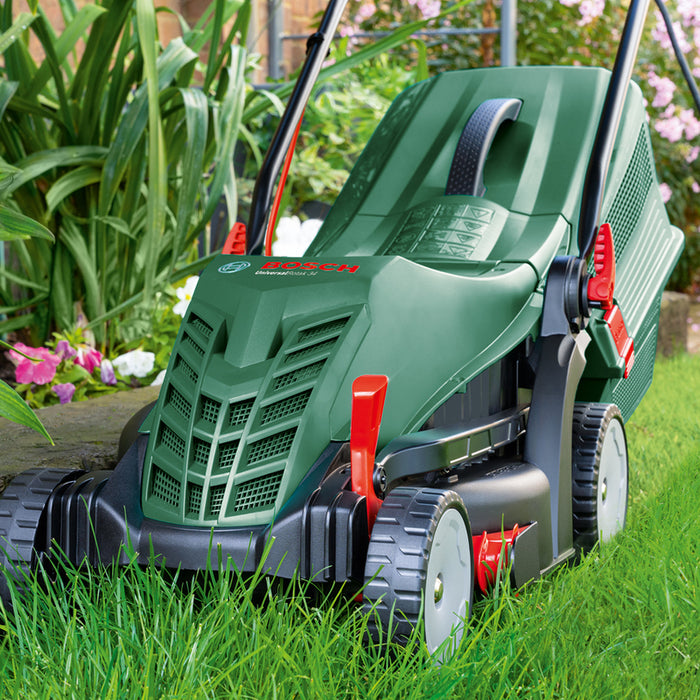 ELECTRIC MOWER BOSCH UNIVERSALROTAK 34-405 1300 W, MOWING WIDTH 34.00 cm, MAX MOWING HEIGHT 70 mm