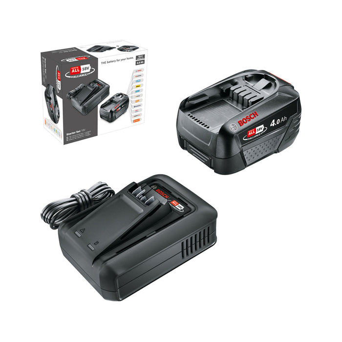 BATTERY AND CHARGER 18 V 4 AH BOSCH POWER FOR ALL