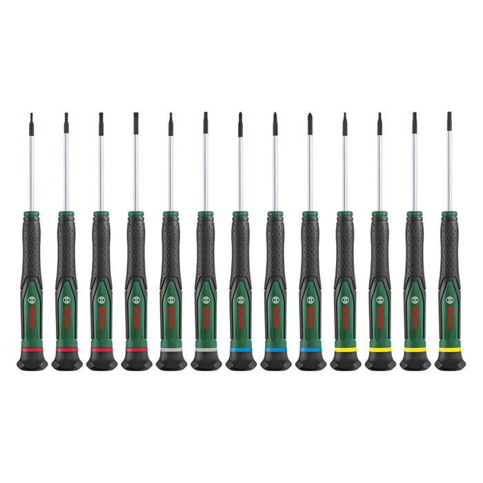 SET OF PRECISION SCREWDRIVERS BOSCH 13 PIECES
