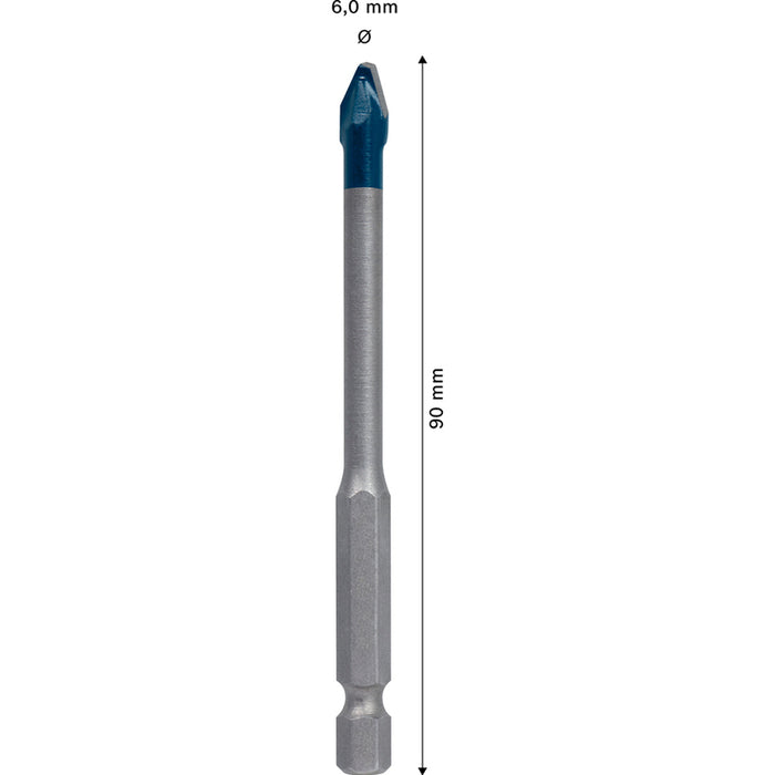 UNIVERSAL DRILL HEX-9 HARD CERAMIC BOSCH 6x90