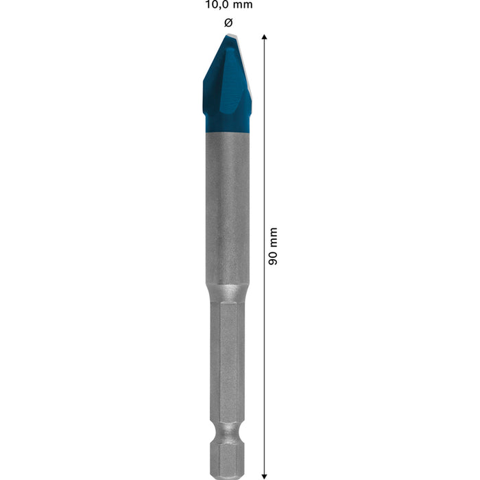 UNIVERSAL DRILL HEX-9 HARD CERAMIC BOSCH 10x90