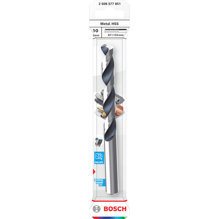 METAL DRILL BOSCH HSS 10x87x133