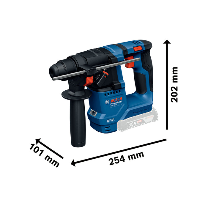CORDLESS BRUSHLESS HAMMER BOSCH GBH 18V-18 1.50 J, SDS PLUS